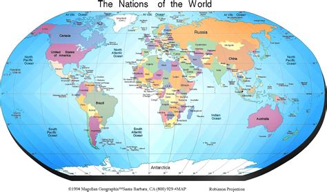 Map Of Labeled Countries