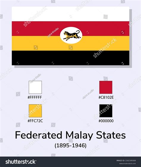 Vector Illustration Federated Malay States Fms Stock Vector (Royalty ...