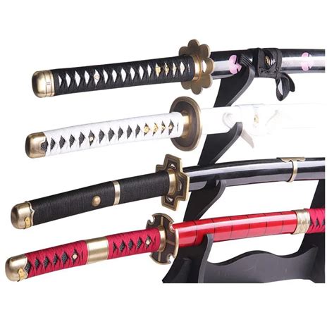 one piece zoro swords roronoa zoro sword Style metal Weapons Anime japanese samurai swords Hot ...