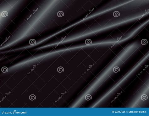 Texture of a Black Silk Fabric Stock Photo - Image of shine, passion: 67217656