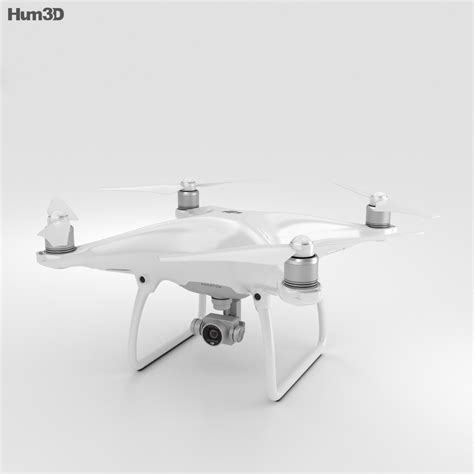 DJI Phantom 4 Camera Drone 3D model - Hum3D