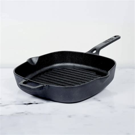 Buy Cast Iron Grill Pan 25cm | Best Iron Grill Pan - PotsandPans India