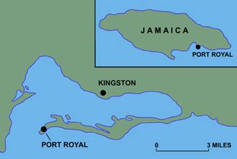 Map Depicting Port Royal, Jamaica