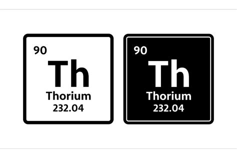 Thorium Symbol. Chemical Element Graphic by DG-Studio · Creative Fabrica