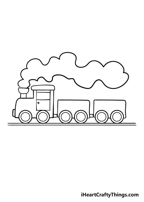 How To Draw A Simple Train