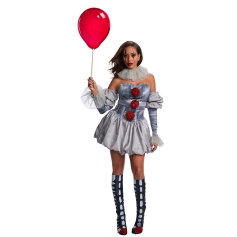 Halloween IT Female Pennywise Deluxe Adult Costume - Walmart.com