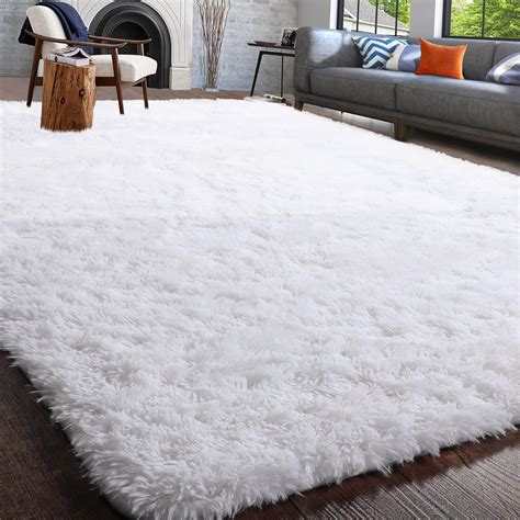 PAGISOFE Fluffy Shaggy Area Rug, 4x6, Furry Rugs for Kids Girls Bedroom ...