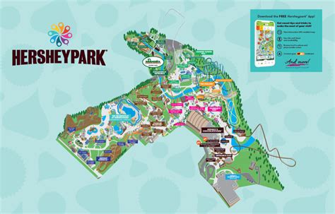 Printable Hershey Park Map Web 1974 Hersheypark Souvenir Map.