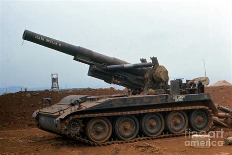 Death Dealer II 8 Inch Howitzer At Lz Oasis Vietnam 1968 Photograph by California Views Mr Pat ...