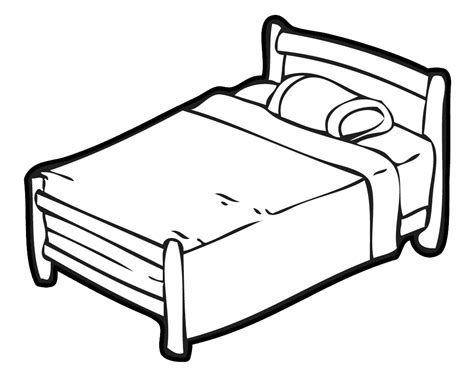 Free Bed Clipart Black And White, Download Free Bed Clipart Black And White png images, Free ...