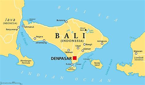 Vandalizovat plovoucí Jděte na okruh bali mapa indonesia čtvrťák Sezóna Netopýr