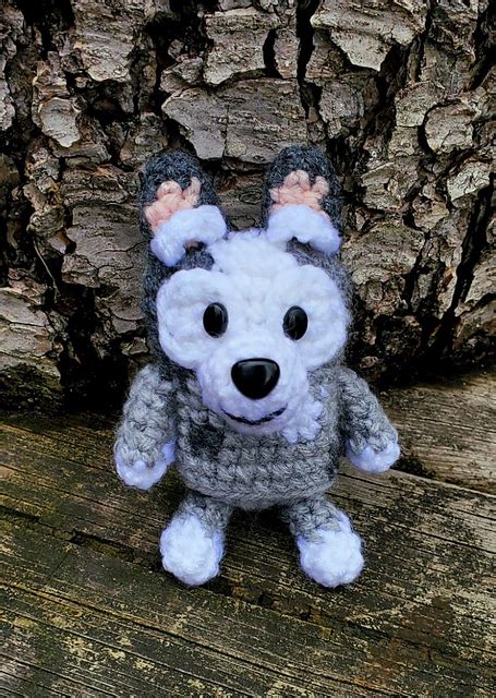 Ravelry: Bluey-inspired Muffin Heeler pattern by MadeByCana