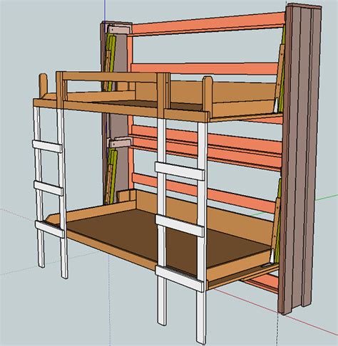 Plans Murphy Bunk Bed PDF Woodworking