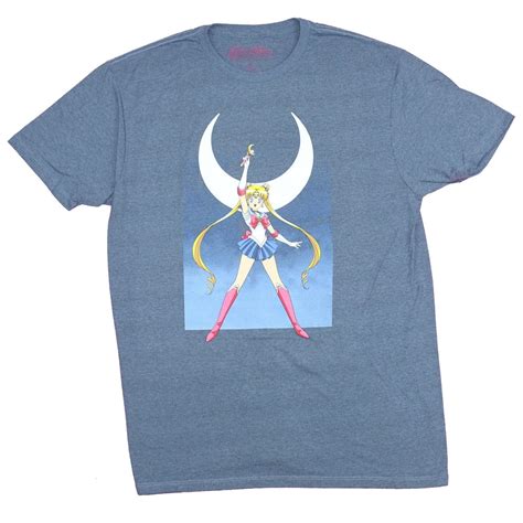 Hybrid Apparel - Sailor Moon Mens T-Shirt -Power of The Moon Pose ...