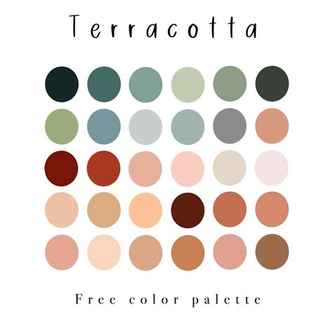 Terracotta Color Palette | Earthy color palette, Color palette, Color schemes colour palettes