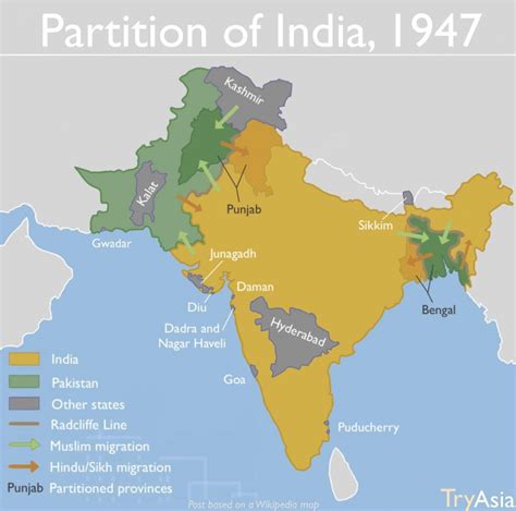 GLTS India and GLTS Bangladesh 1947 Map Issue - Global Law Thinkers Society