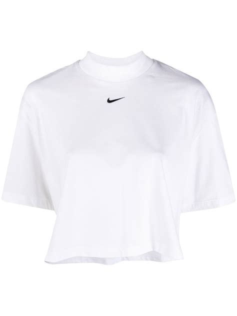 Nike logo-print Cropped T-shirt - Farfetch