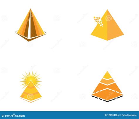 Pyramid Logo Vector Template Pyramid Logo Vector Template Stock Vector ...