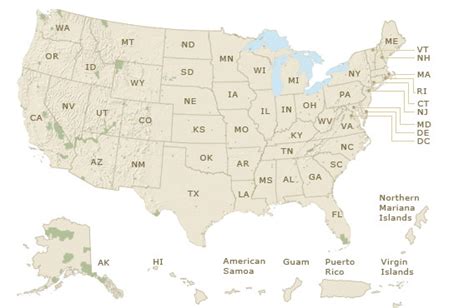 Map Of National Park Locations – The World Map