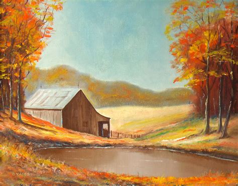 Old Country Barn Painting by Charles Yates - Fine Art America