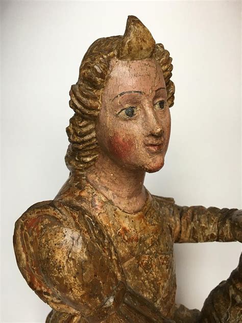 Early Italian Renaissance Wooden Angel Sculptures Gilded Tuscany, circa 1470 at 1stDibs