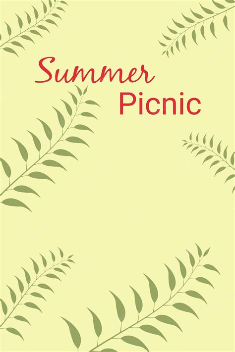 Premium Vector | Vector background for summer picnic light coloured ...