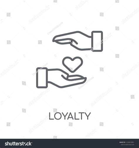 Loyalty Linear Icon Modern Outline Loyalty Stock Vector (Royalty Free ...