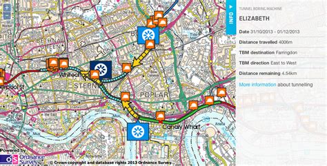 Crossrail Tunnelling Update – Mapping London