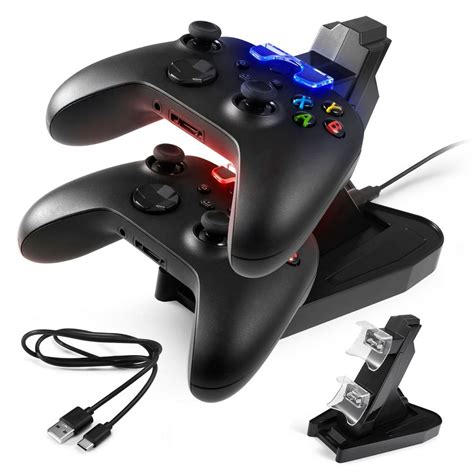 For Xbox Series X / S 2020 Controller Charger Station, Dual USB-C Fast Charging Kit Dock with ...