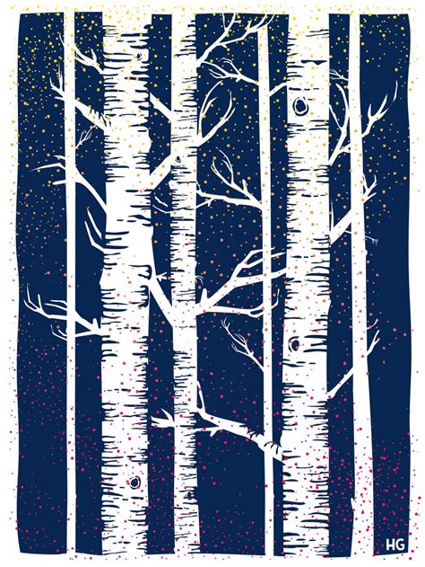 birch tree - Google Search | Birch tree art, Woodcuts prints, Tree graphic