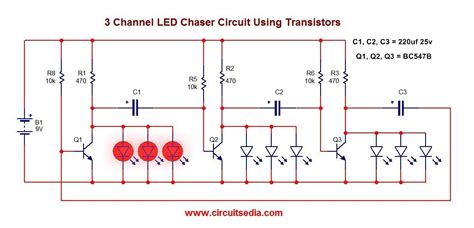 Simple 12v Led Flasher Circuit Diagram