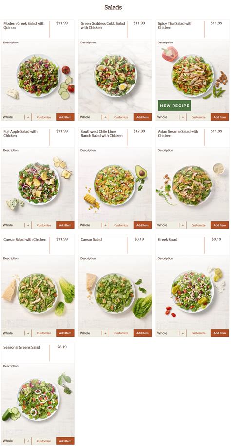 Panera Bread Menu Prices Canada