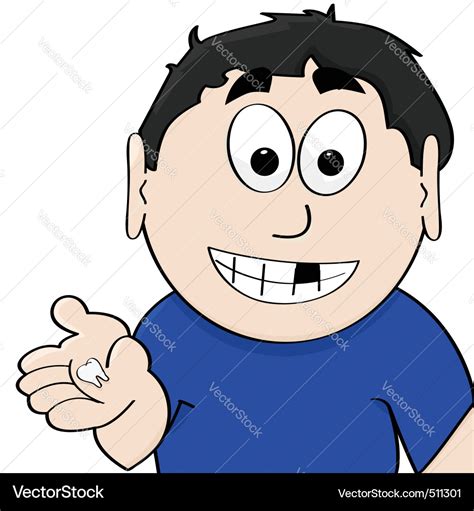 Lost tooth Royalty Free Vector Image - VectorStock