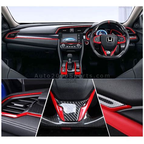 Honda Civic Red Interior Type R Kit 2016-2021 - Auto2000 Sports