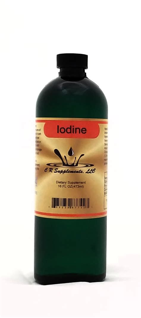 Iodine Dietary Supplement by C R Supplements, LLC