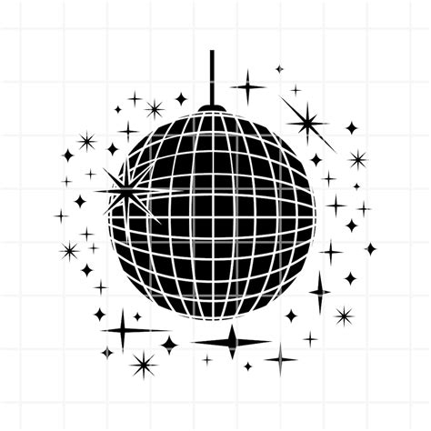 Disco Ball SVG. Disco Ball Png. Disco Ball Cut File. Disco Ball Clipart. Disco Ball Cricut ...