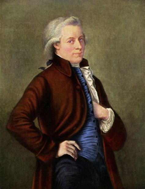 Portrait Of Wolfgang Amadeus Mozart Photograph by English School