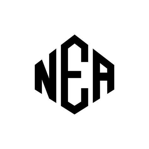 NEA letter logo design with polygon shape. NEA polygon and cube shape logo design. NEA hexagon ...