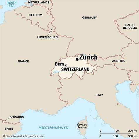 Map Of Zurich Switzerland And Surrounding Area - Cassey Angelique