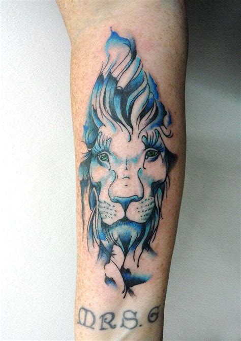 Blue Lion Tattoo by Calum - Tribal Body Art