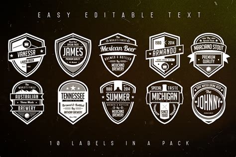 Vintage Beer Labels Pack on Behance