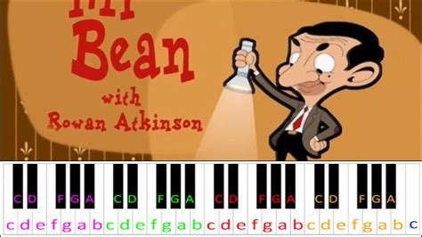 Mr.Bean - The animated series Theme Song | Piano Letter Notes