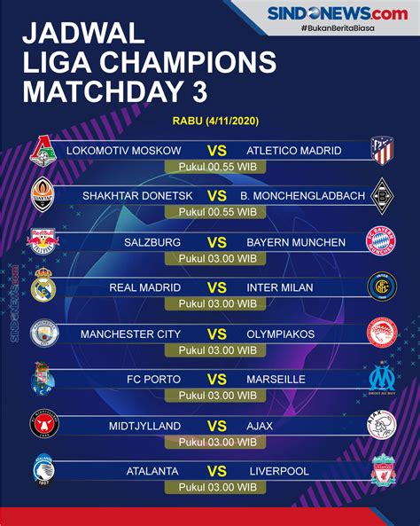 Jadwal Liga Champions Hari Ini - Homecare24