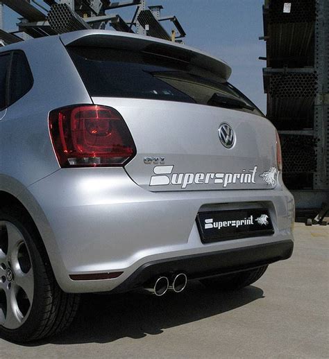 Performance sport exhaust for VW POLO 6R GTI, VW POLO 6R GTI 1.4 TSI 3d./5d. (180 Hp) 2010 ...