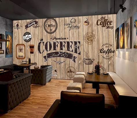 Coffee Shop Wallpaper Design - beibehang Custom Nonwovens Wallpaper ...