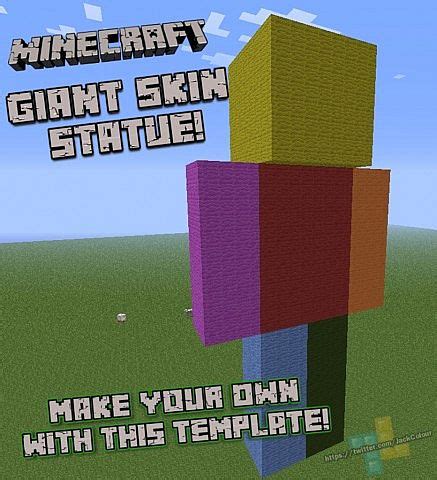 Minecraft Skin Statue Template [Schematic] Minecraft Project