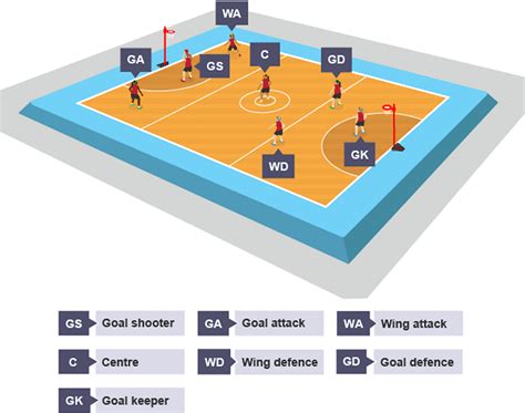 Netball Positions Map