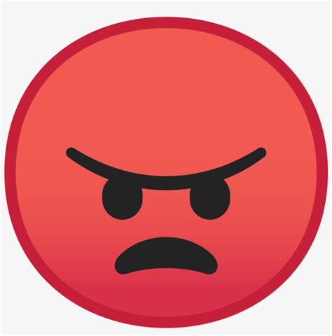 Angry Face Icon - Angry Red Emoji Png - 1024x1024 PNG Download - PNGkit