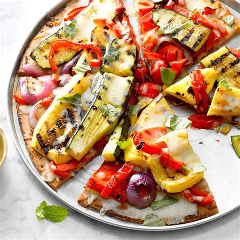 Grilled Garden Veggie Pizza Recipe | Taste of Home