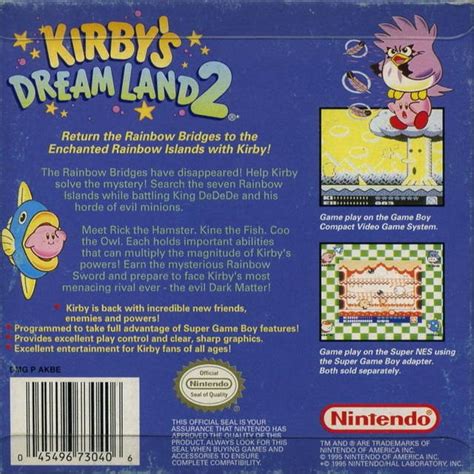 Kirby Dreamland 2 for Game Boy - Sales, Wiki, Release Dates, Review, Cheats, Walkthrough